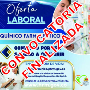 SE REQUIERE PROFESIONAL EN QUÍMICA FARMACEÚTICA