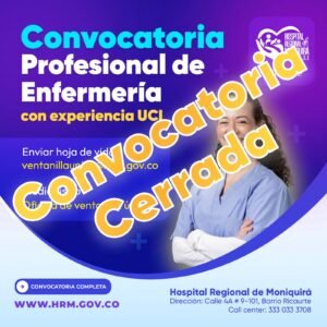 REQUERIMOS PROFESIONAL ENFERMERÍA