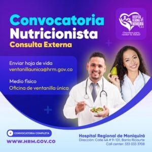 REQUERIMOS PROFESIONAL EN NUTRICIÓN Y DIETÉTICA