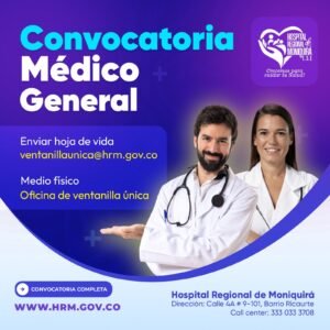 CONVOCATORIA MÉDICO GENERAL