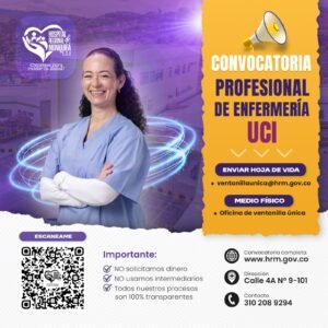 REQUERIMOS PROFESIONAL ENFERMERÍA UCI