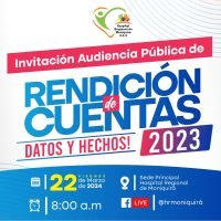 Invitación Audiencia pública de Rendición de Cuentas